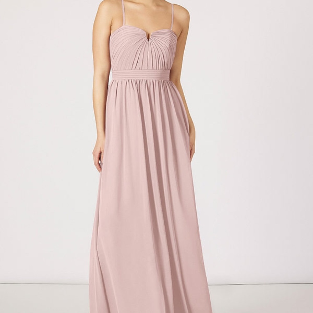 Azazie Lara dress dusty rose